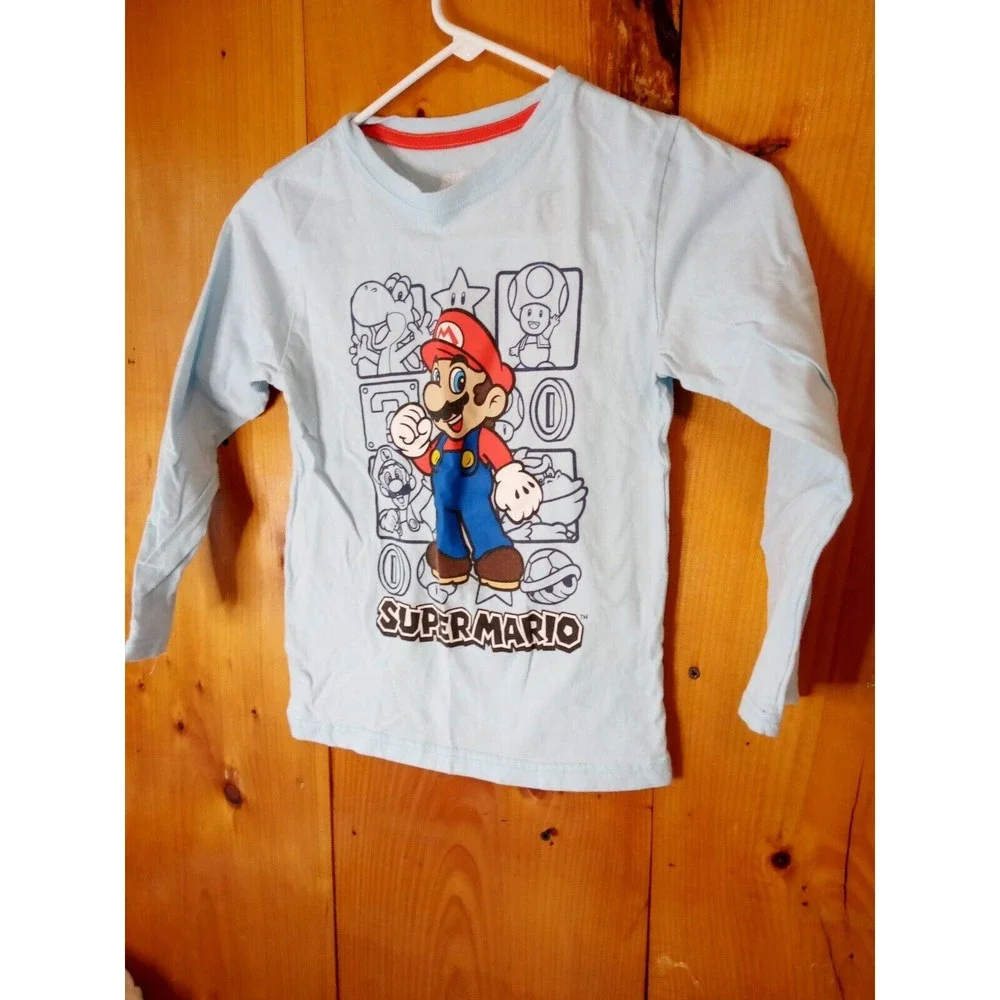 super mario bros long sleeve t shirt size‎ 7